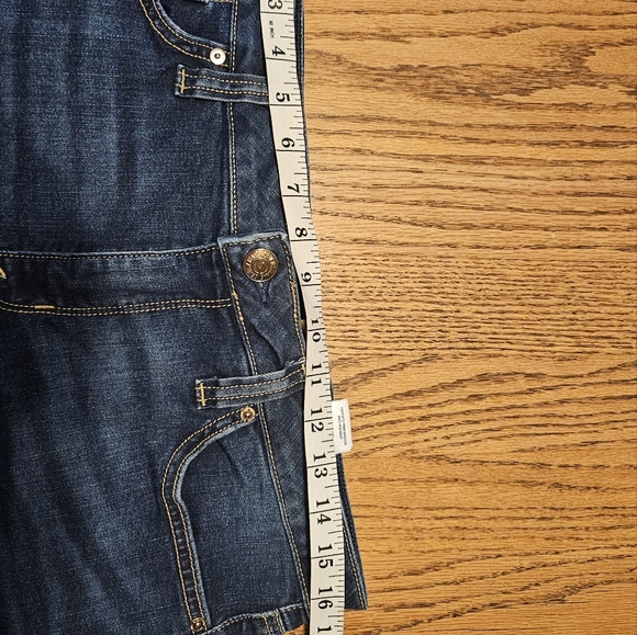 Seven7 Blue Jean Shorts with Frayed Hem. Size 10 With Stretch. - Picture 6 of 7